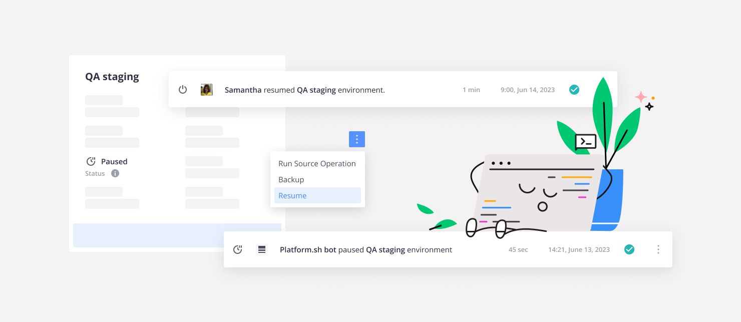 Resume Paused Environment